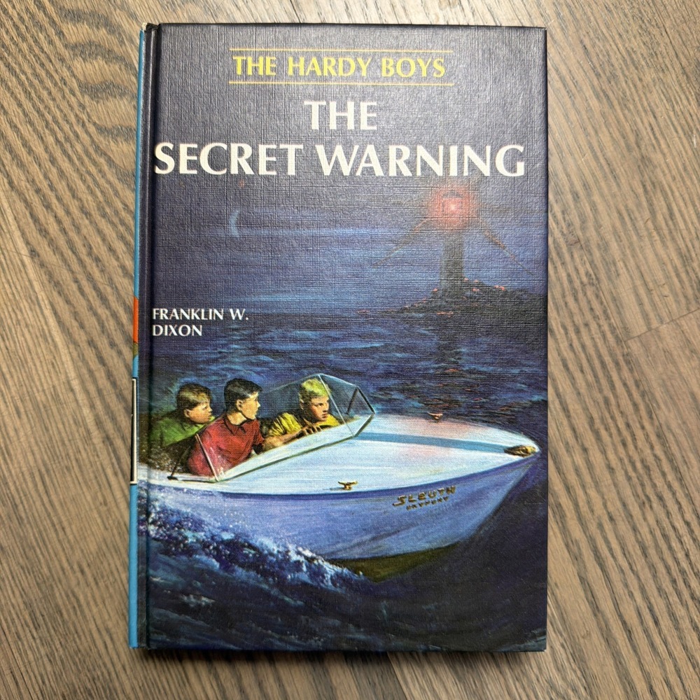 Hardy Boys 17 The Secret Warning Dixon 1966 HC VG++ Blue Spine